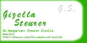 gizella steurer business card